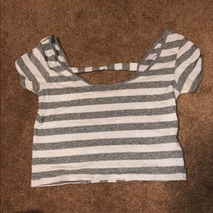 Striped crop top